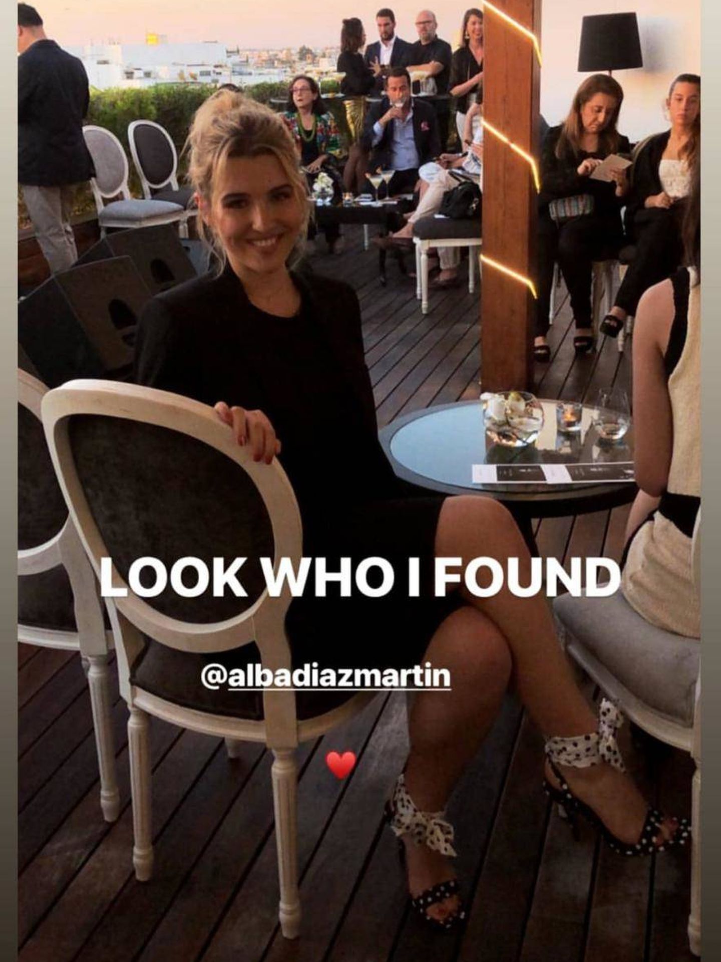 Aquí vemos en un storie a Alba Díaz con las sandalias de Zara. (Instagram)