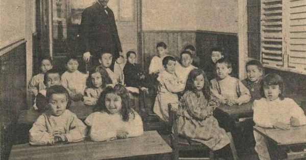 Foto: Alumnos de Educación Primaria de la Institución Libre de Enseñanza, 1903. (Christian Franzen)