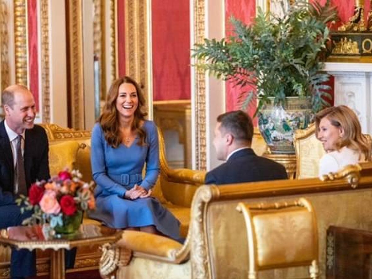Foto: Los duques de Cambridge, con el presidente de Ucrania y su mujer. (Kensington)