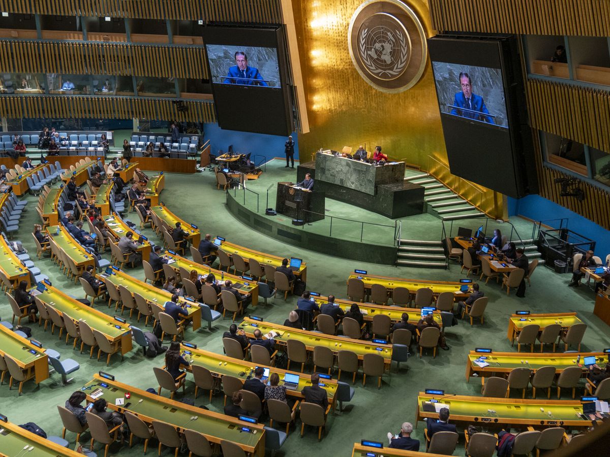 Foto: Imagen panorámica de la Asamblea General de la ONU. (EFE/Ángel Colmenares)