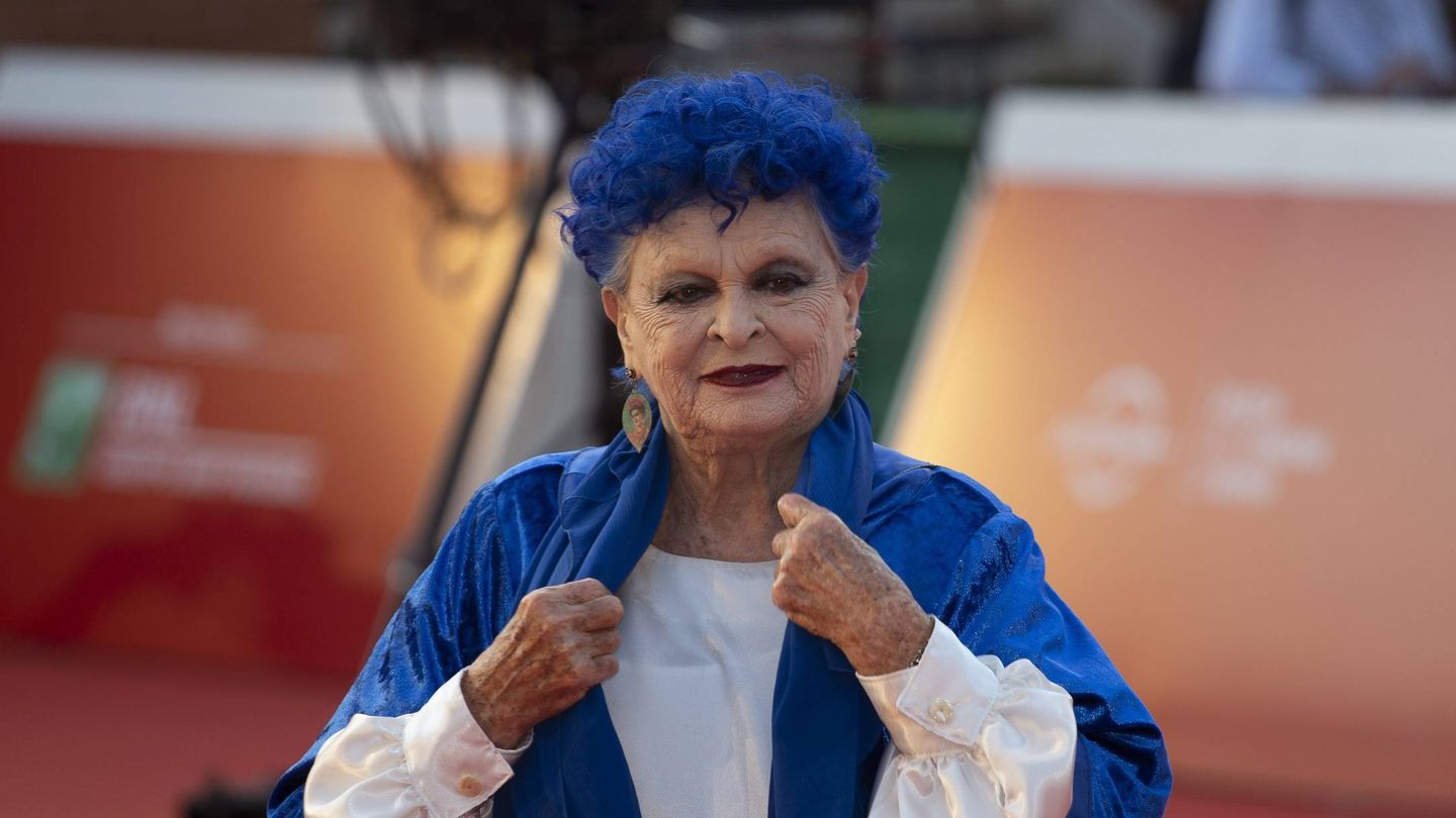 Lucía Bosé, en el Festival de Cine de Roma. (Getty)