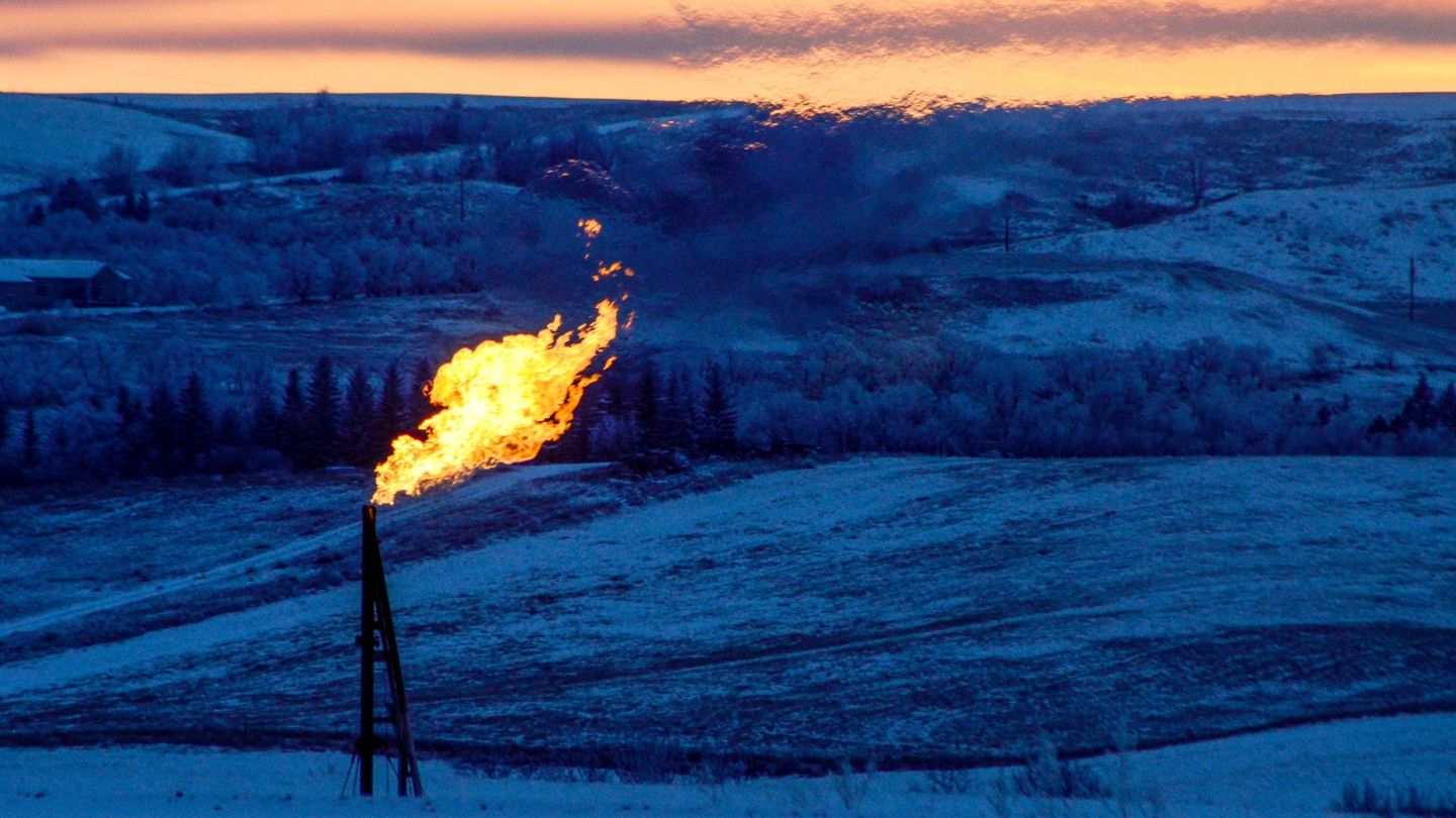 Un pozo de gas natural. Foto: Reuters