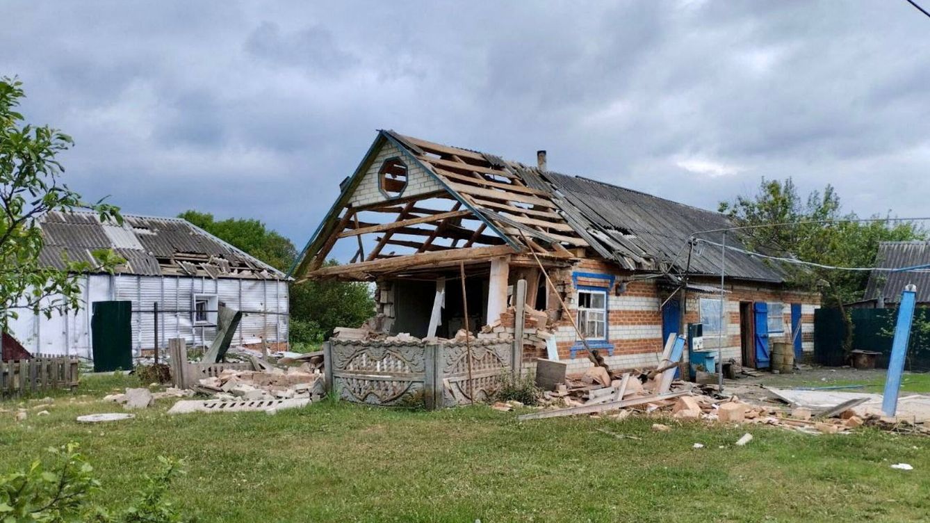 Foto: Edificios dañados en la región de Belgorod. Fotografía: Reuters 