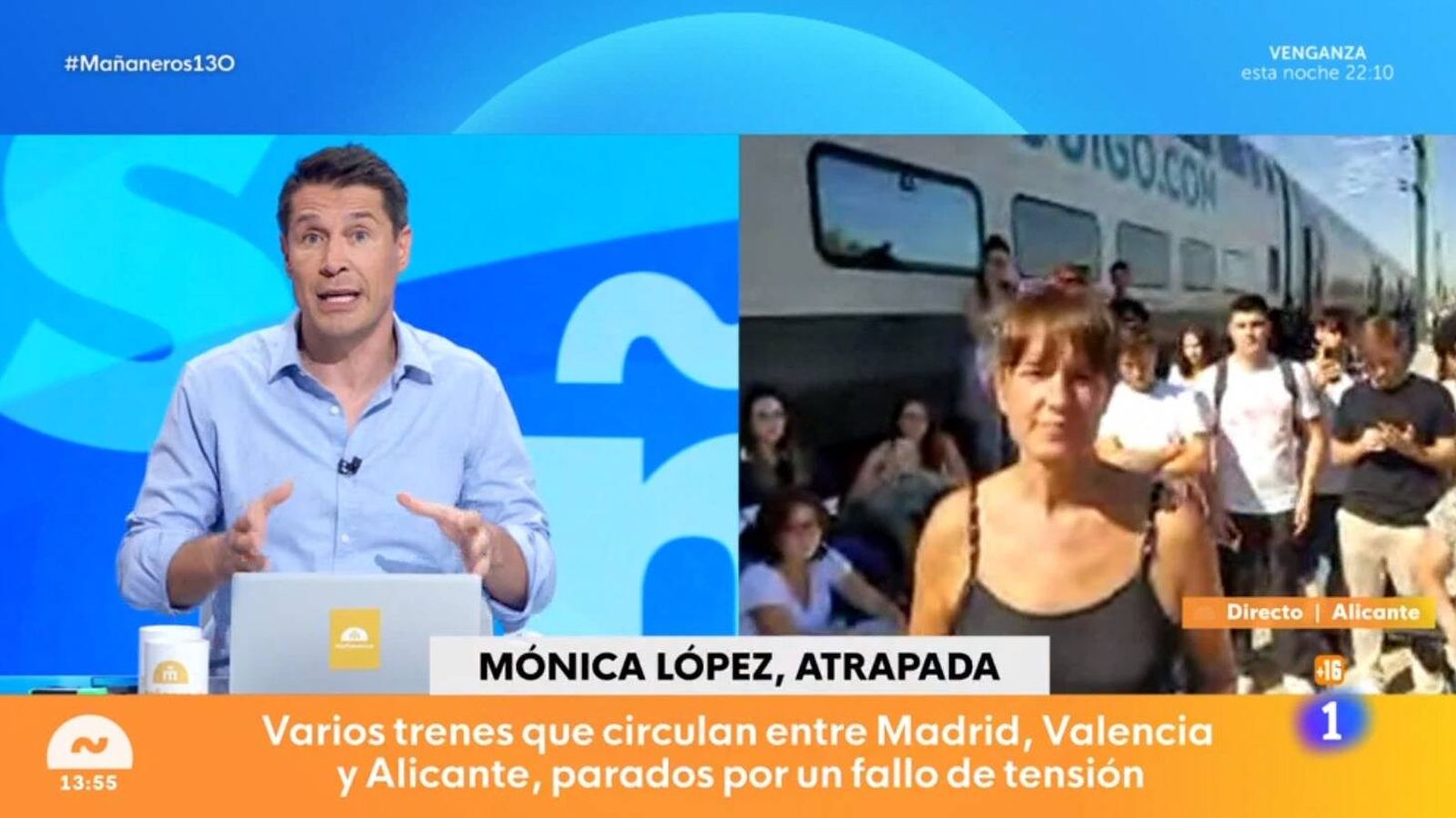 Jaime Cantizano y Mónica López en 'Mañaneros'. (RTVE)