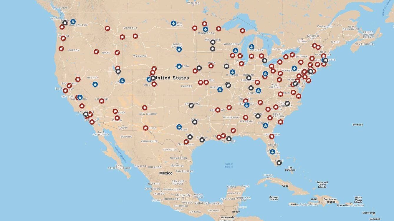 El mapa de las protestas raciales en EEUU: más de 100 ciudades en casi todos los estados