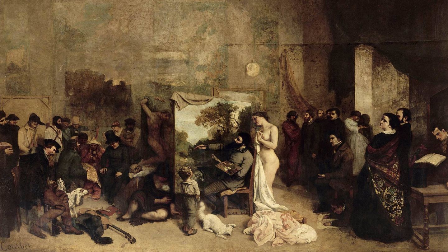 'El taller del artista' - Courbet (1856)