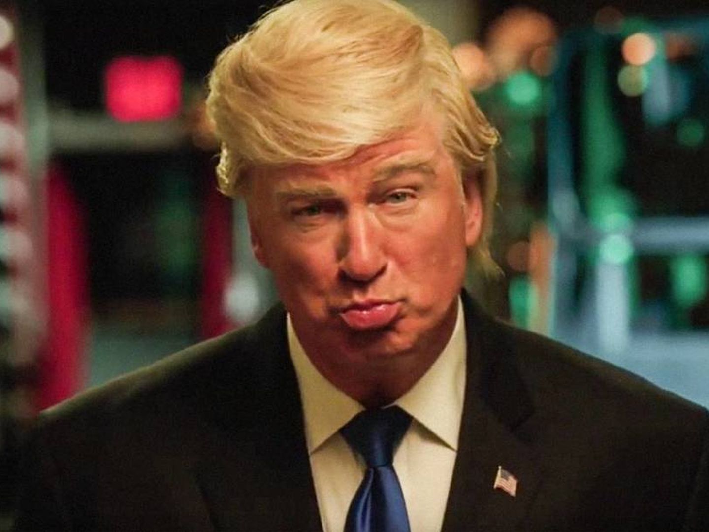 Alec Baldwin en la piel de Donald Trump. 
