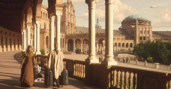 Foto: La Plaza de España de Sevilla se convirtió en una plaza del planeta Naboo en ‘Stars Wars, el ataque de los clones’ (2002)