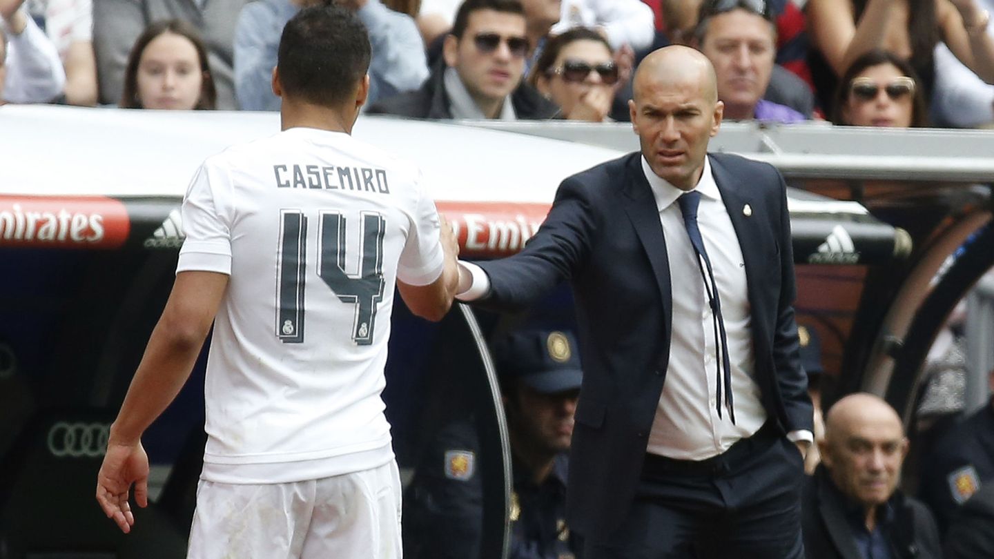 Casemiro y Zidane.