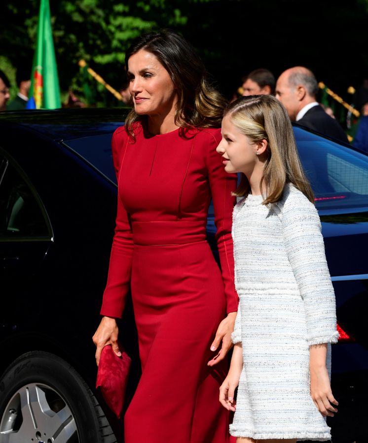 Foto: La Reina con la princesa de Asturias. (Reuters)