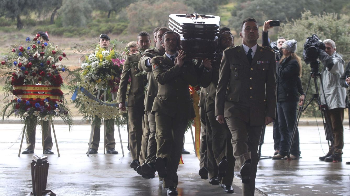 Foto: Una imagen del funeral de Francisco Javier Soria. (Efe)