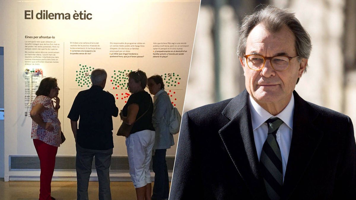 ERC inaugura un 'museo de la corrupción' a las puertas del despacho de Artur Mas
