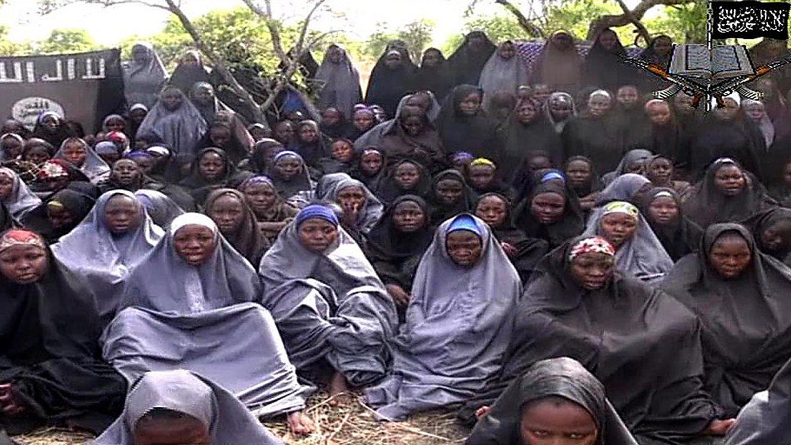Foto: Imagen de un vídeo difundido por Boko Haram tras el secuestro de más de 219 niñas en Chibok.