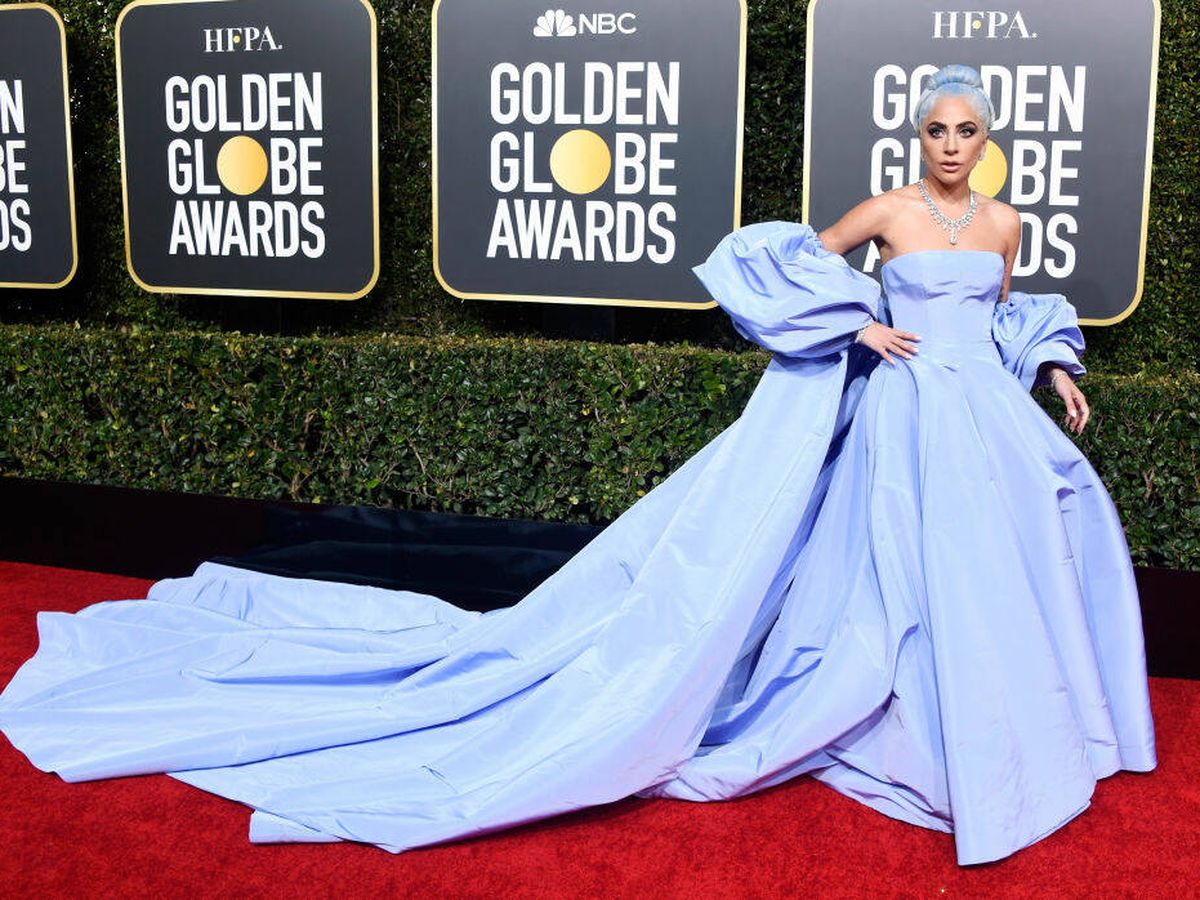 Foto: Lady Gaga, en la alfombra roja de los Globos de Oro 2019. (Getty)
