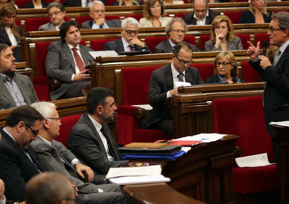 Foto: Artur Mas, en el Parlamento catalán. (Efe)