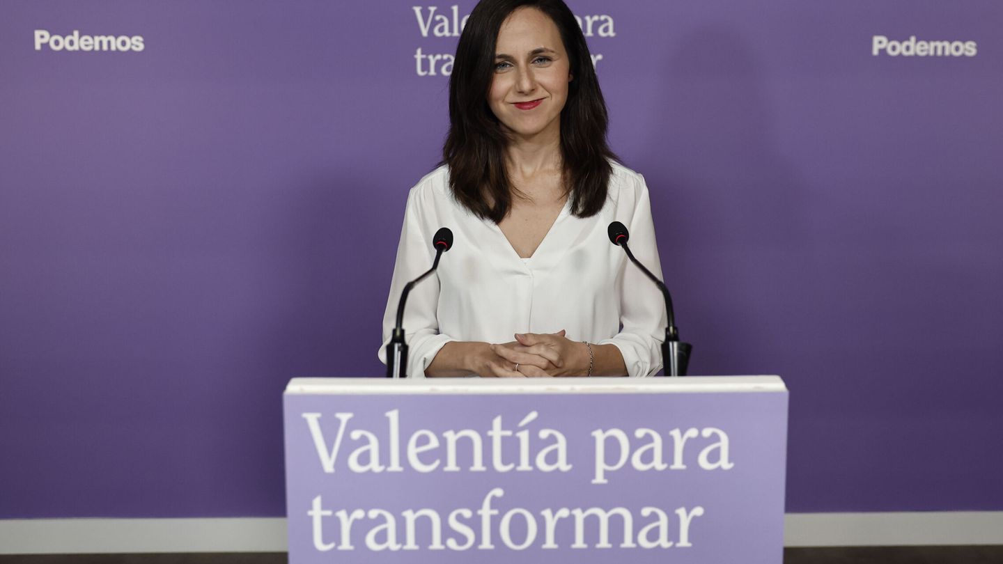 La secretaria general de Podemos, Ione Belarra. (EFE/Sergio Pérez)