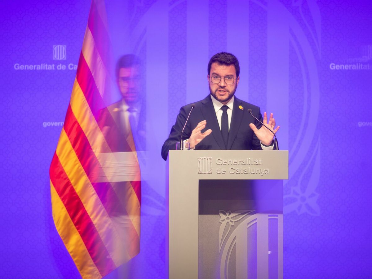 Foto: El presidente catalán, Pere Aragonès. (EFE)