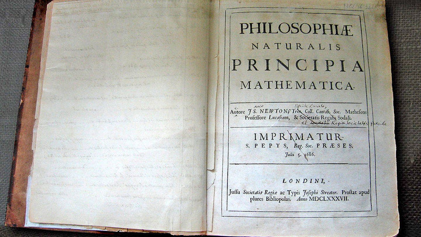 Los 'Principia' de Newton. (Wikipedia)