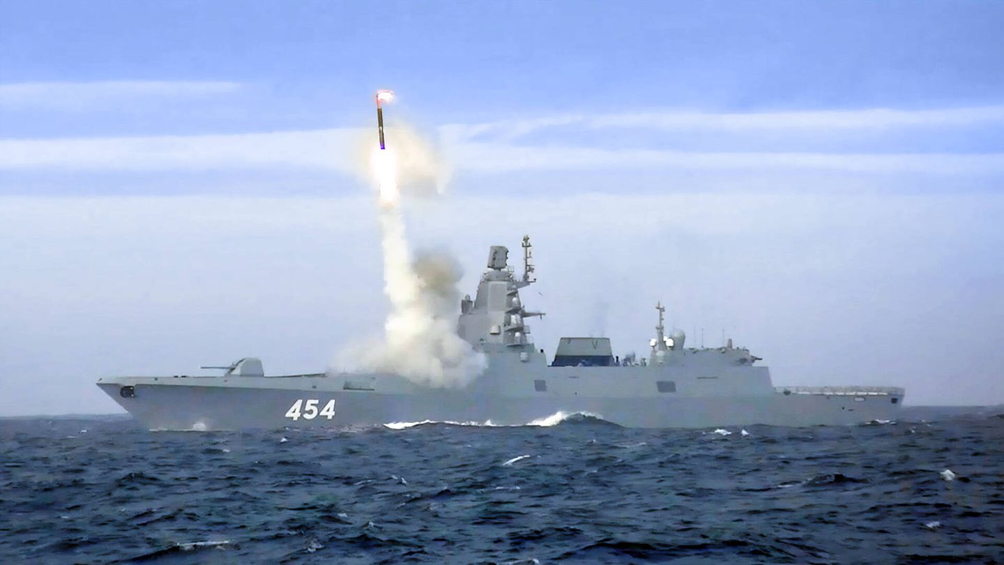 Test del misil Zircón. (Ministerio de Defensa ruso)