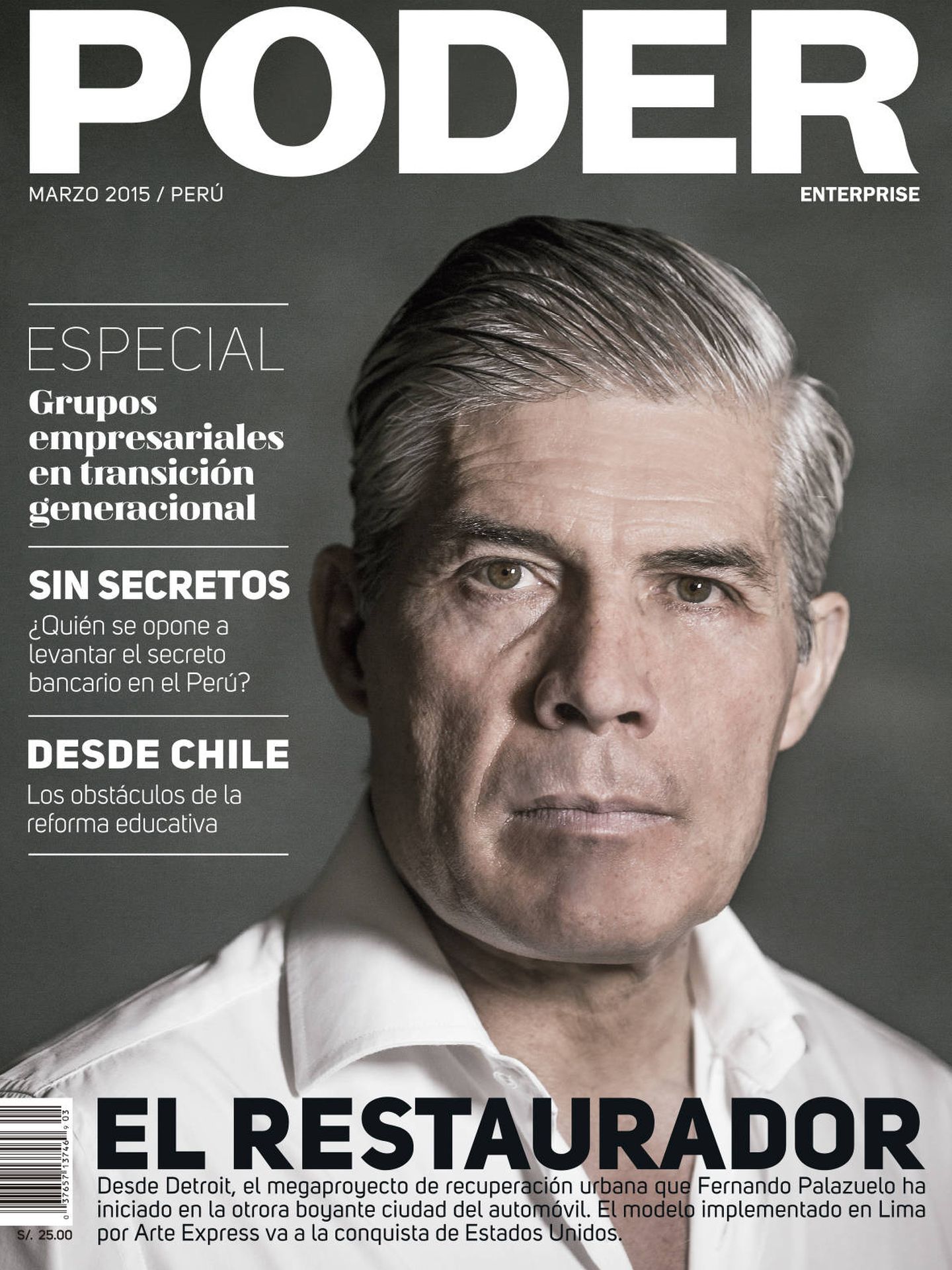 Fernando Palazuelo, en la portada de la revista 'Poder'.