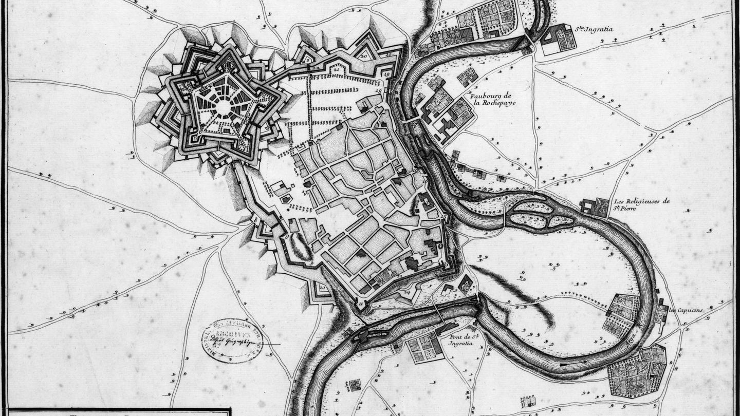 Plano de Pamplona en 1719. (Gaspard Baillieul/Dominio Público)