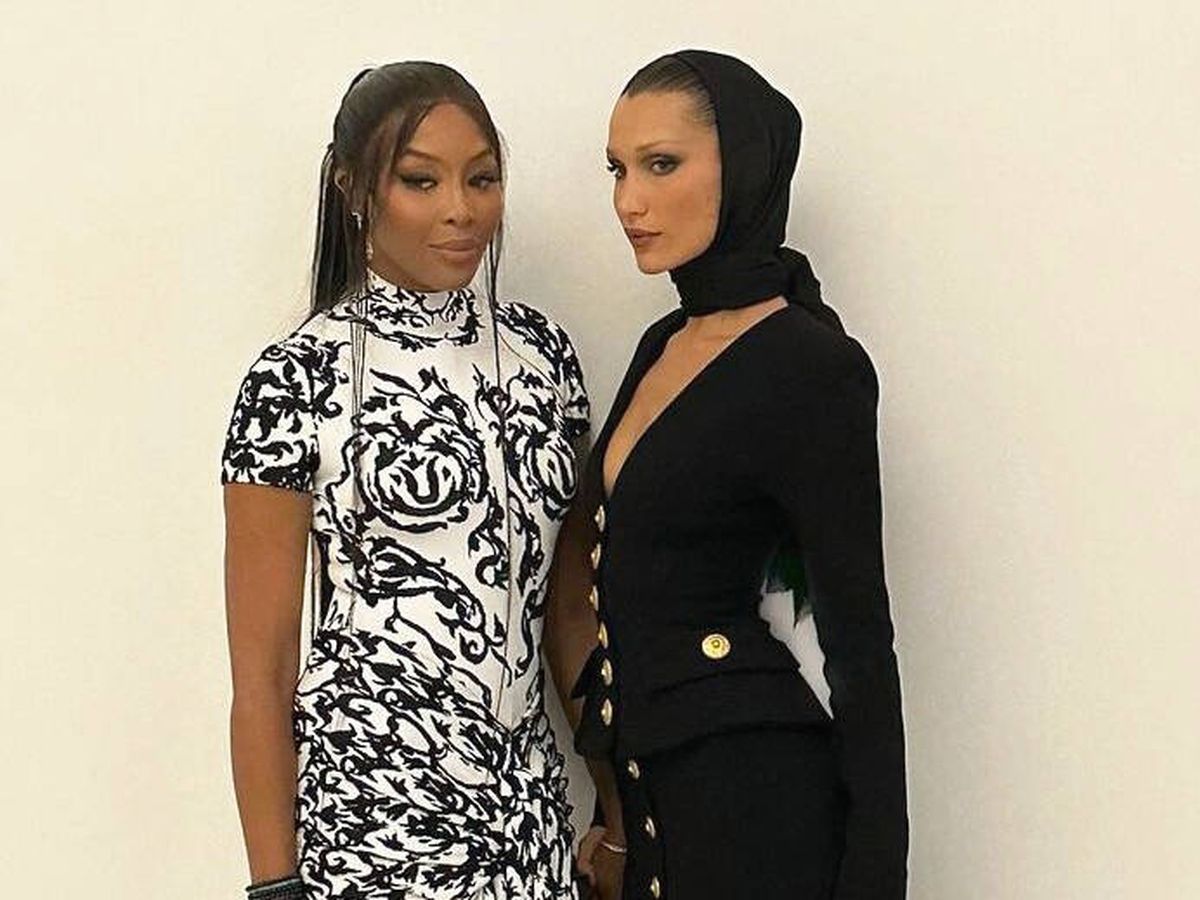 Foto: Naomi Campbell y Bella Hadid, en la gala de moda de Qatar. (Instagram/@naomi)