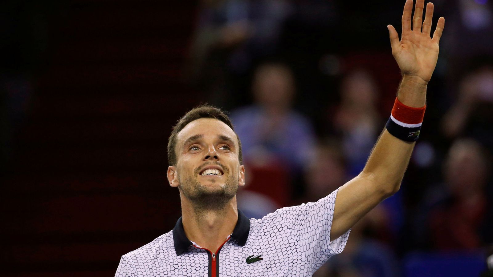 Foto: Roberto Bautista, tras ganar a Djokovic (Reuters)