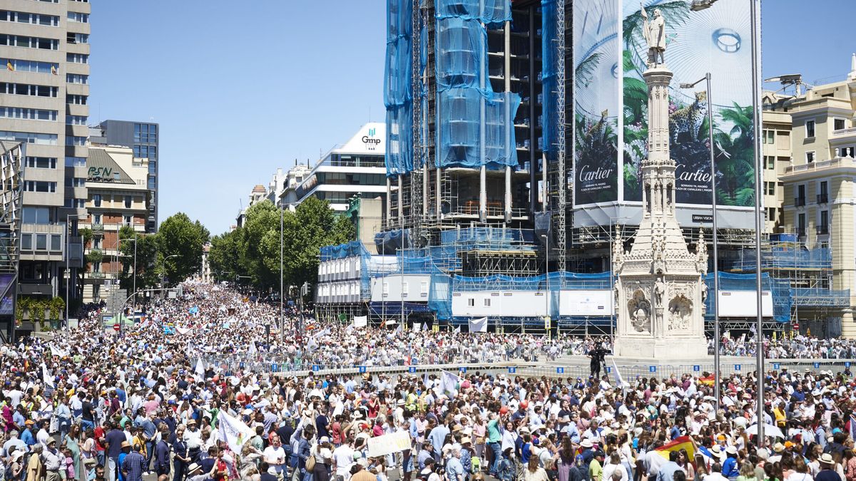 Miles de personas marchan en Madrid contra el aborto y celebran el fallo de EEUU