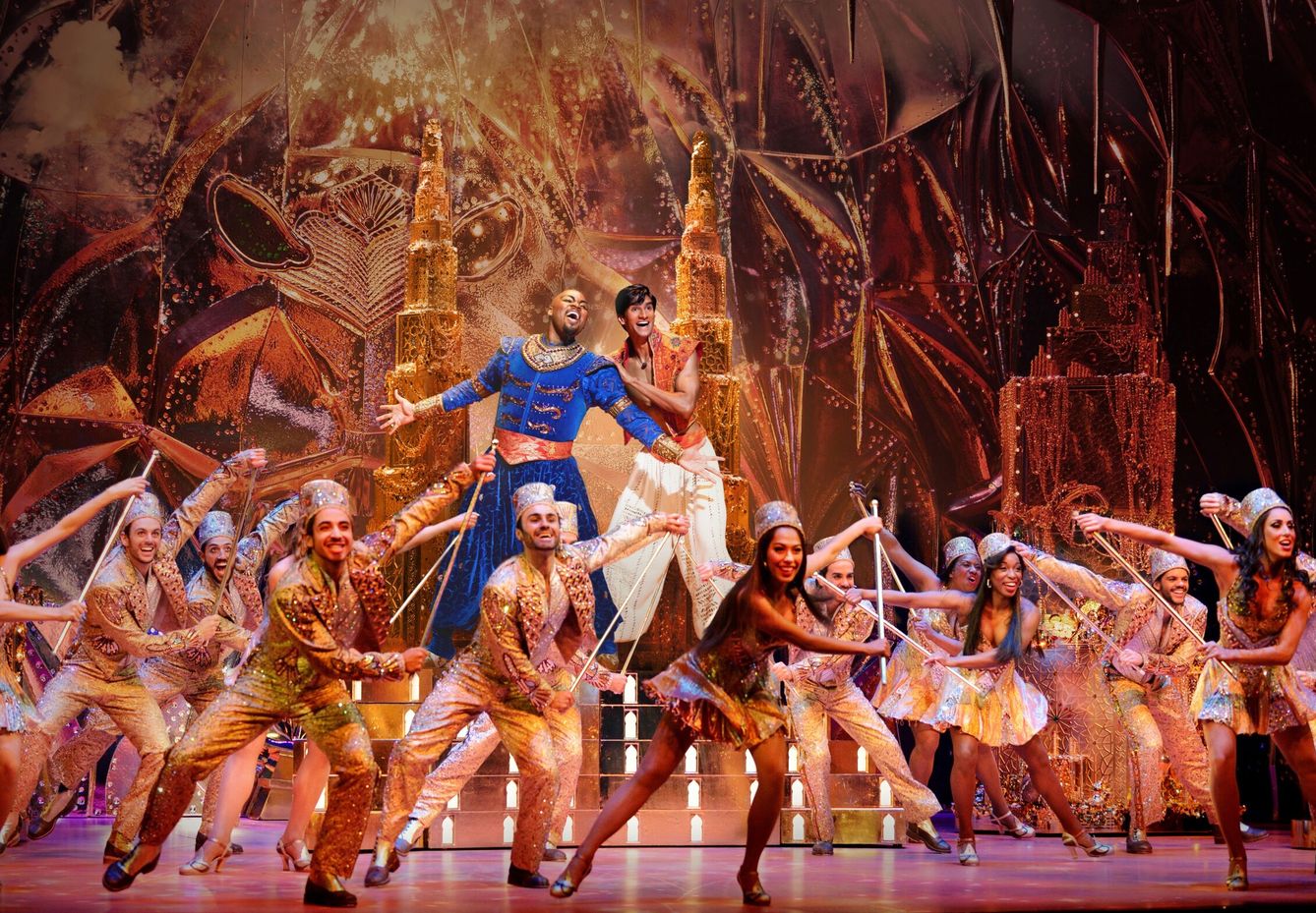 El popular musical 'Aladdin' de Broadway (EFE)