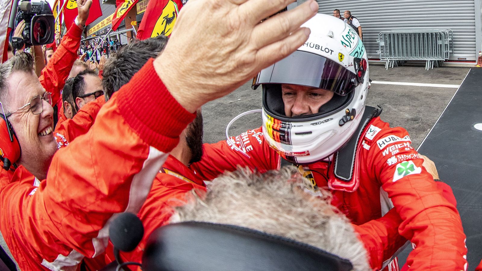 Foto: Sebastian Vettel, tras su victoria en el Gp de Bélgica. (REUTERS)
