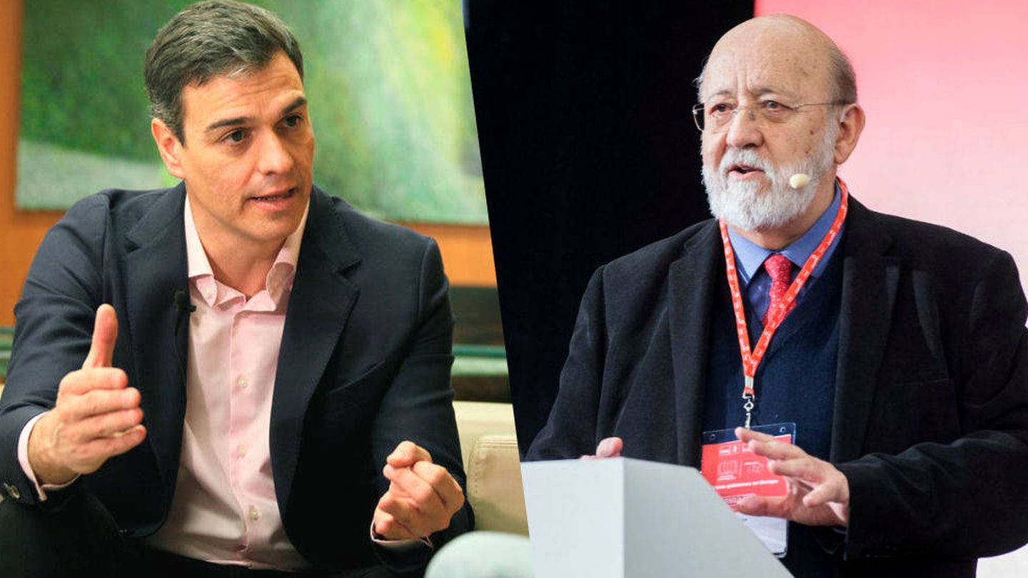 Pedro Sánchez y José Félix Tezanos. (EC)