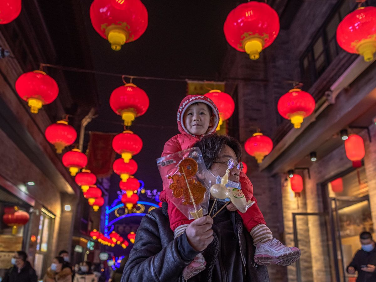 Foto: Celebraciones del Año Nuevo en Pekín. (EFE)