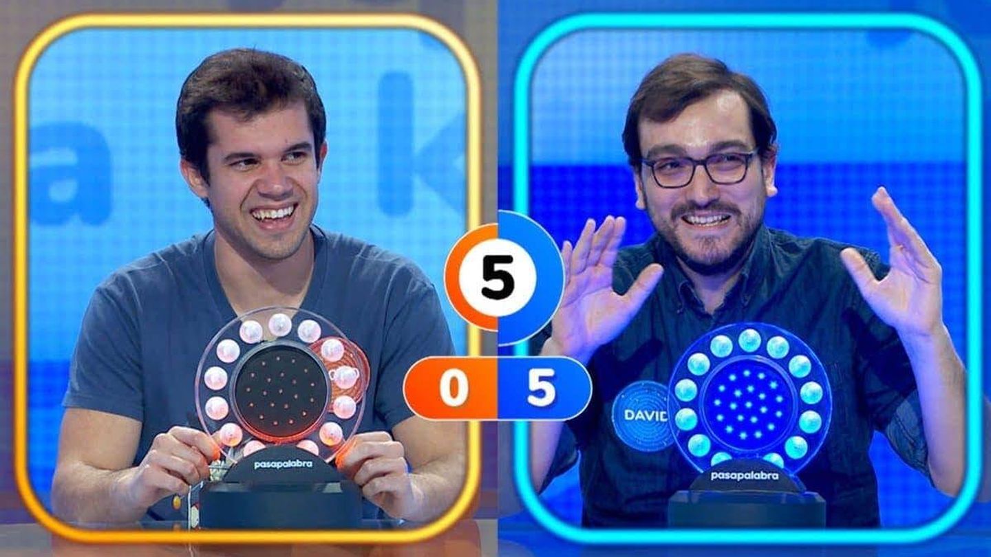 Nacho Mangut y David Díaz, en 'Pasapalabra'. (Antena 3)