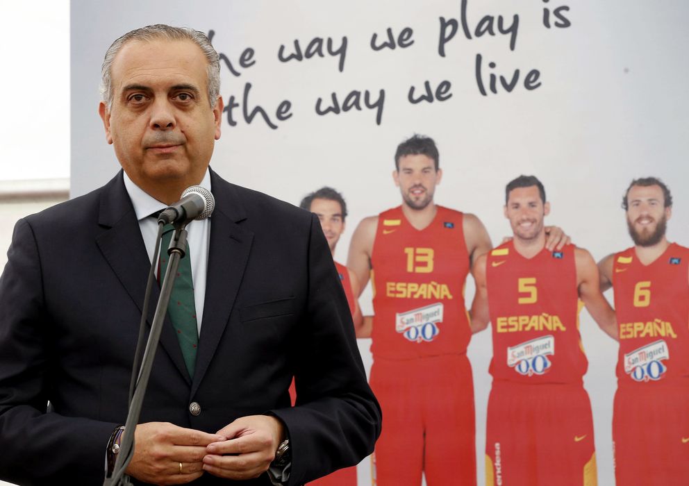 Foto: José Luis Sáez, presidente de la Federación Española de Baloncesto.