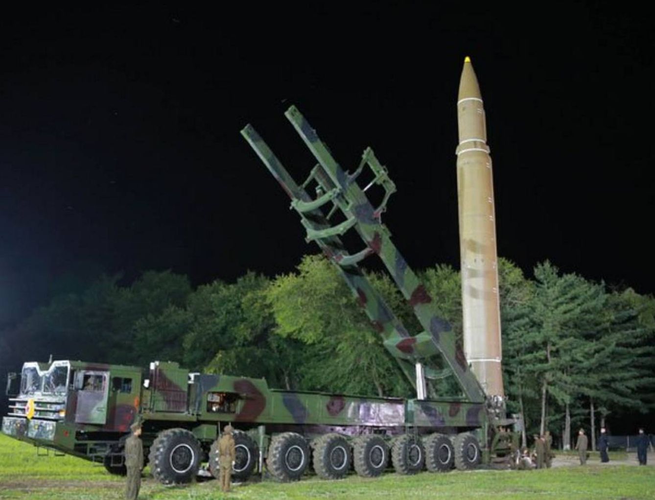Misil intercontinental Hwasong-14 (Foto: Agencia de noticias de Corea del Norte) 