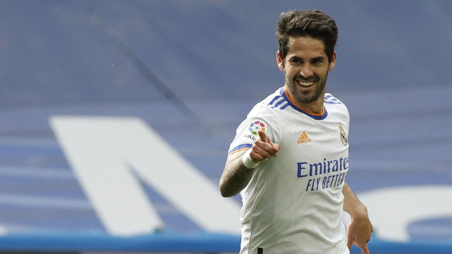 Isco celebra su último gol como jugador del Real Madrid. (Reuters/Susana Vera)