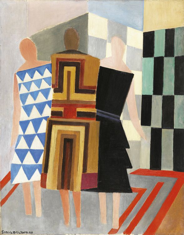 Vestidos simultáneos. Sonia Delaunay. 1925. Museo Thyssen Bornemisza
