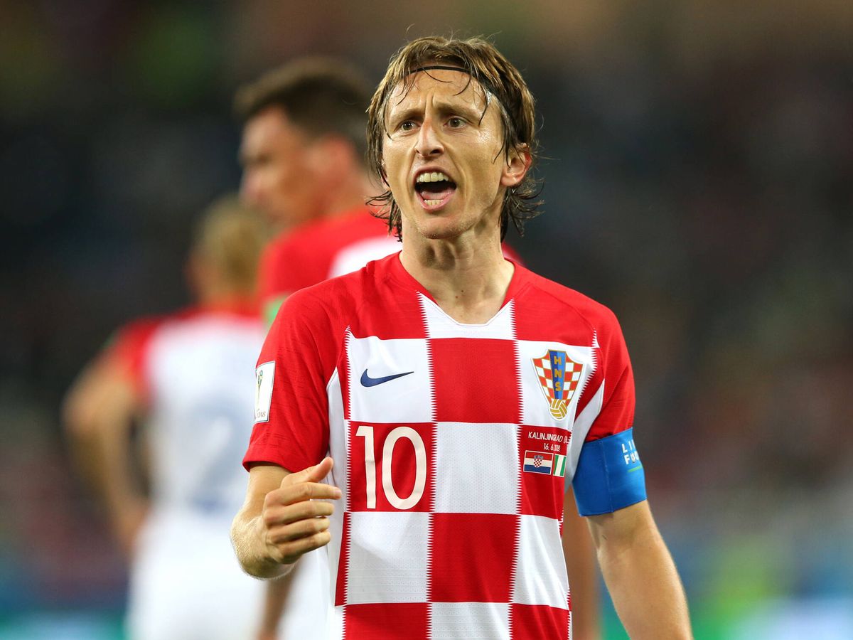 Foto: Luka Modric, en un partido con Croacia. (Getty)