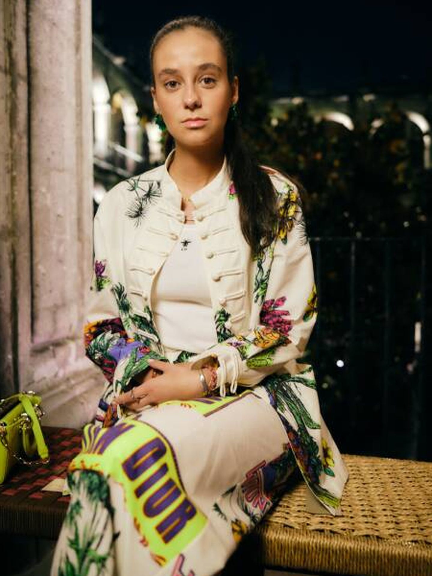 Victoria Federica, luciendo su look Dior Fall 2023 en México. (Enrique Leyva para Dior)