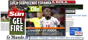 La prensa extranjera se ceba con la derrota de España ante Suiza