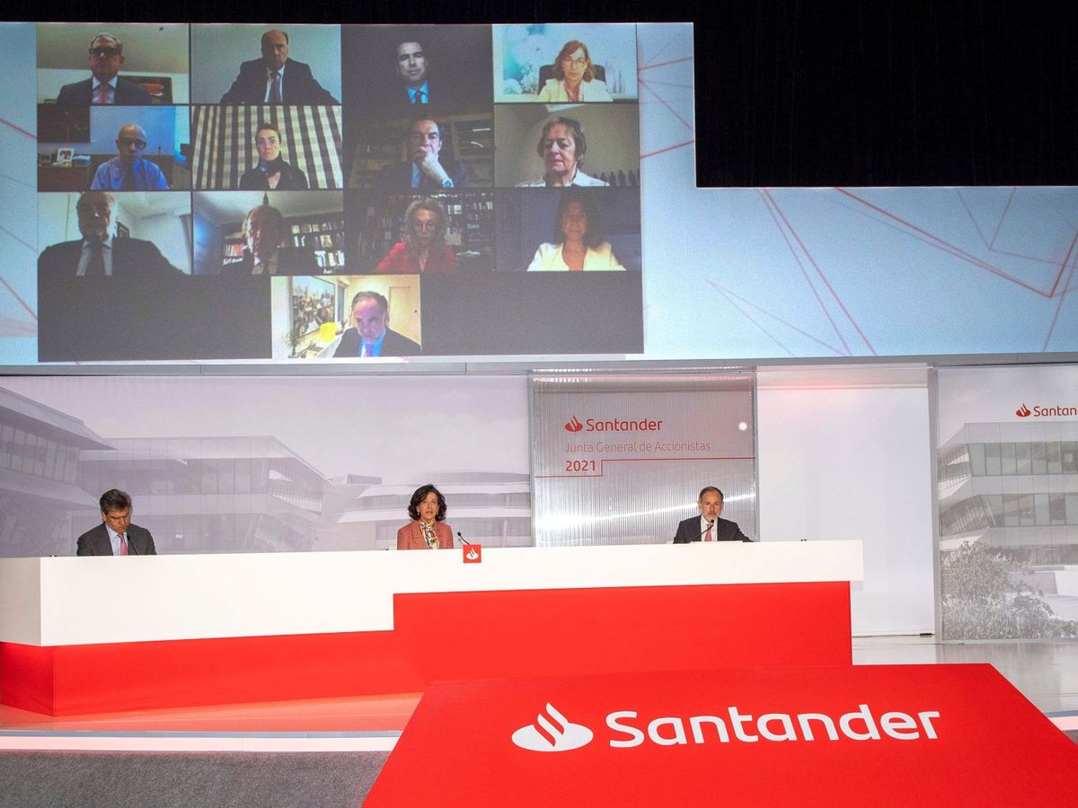 Foto: El Santander confía en un rebote económico y promete dividendos cuanto antes.