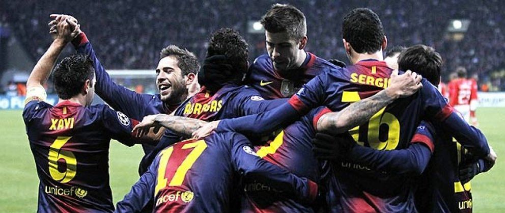 Foto: El Barcelona gana fácil en Moscú con Messi al mando y cierra su pase a octavos