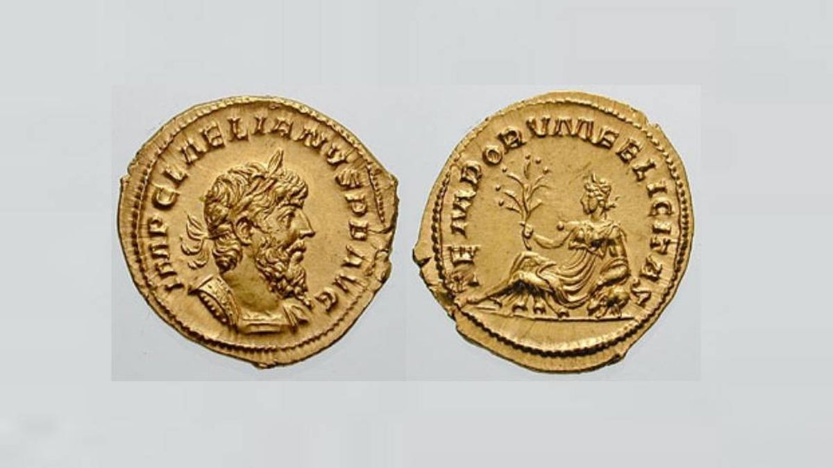 Unos trabajadores encuentran la moneda más extraña de todo el Imperio romano
