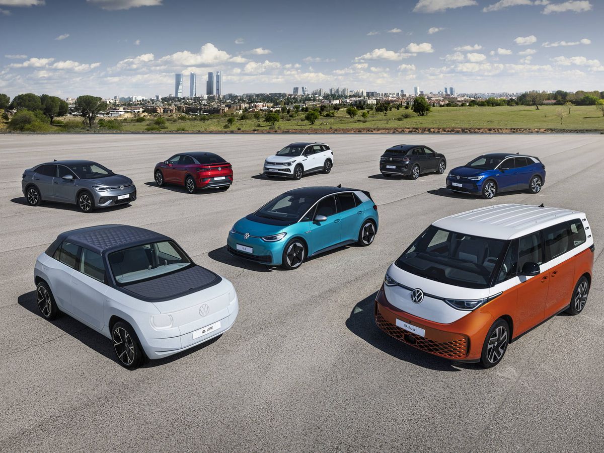 Foto: Volkswagen acaba de reunir en Madrid toda su gama eléctrica, presente y futura. (Volkswagen)