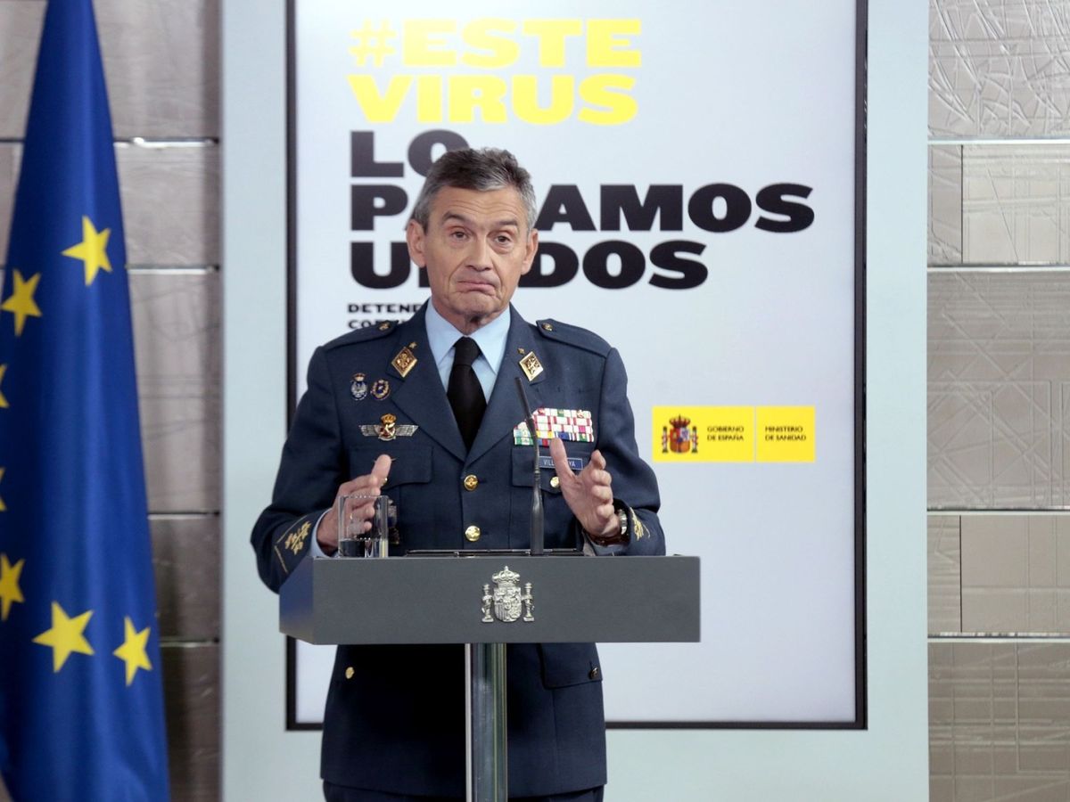 Foto: Miguel Ángel Villarroya, jefe del Estado Mayor de la Defensa. (EFE)