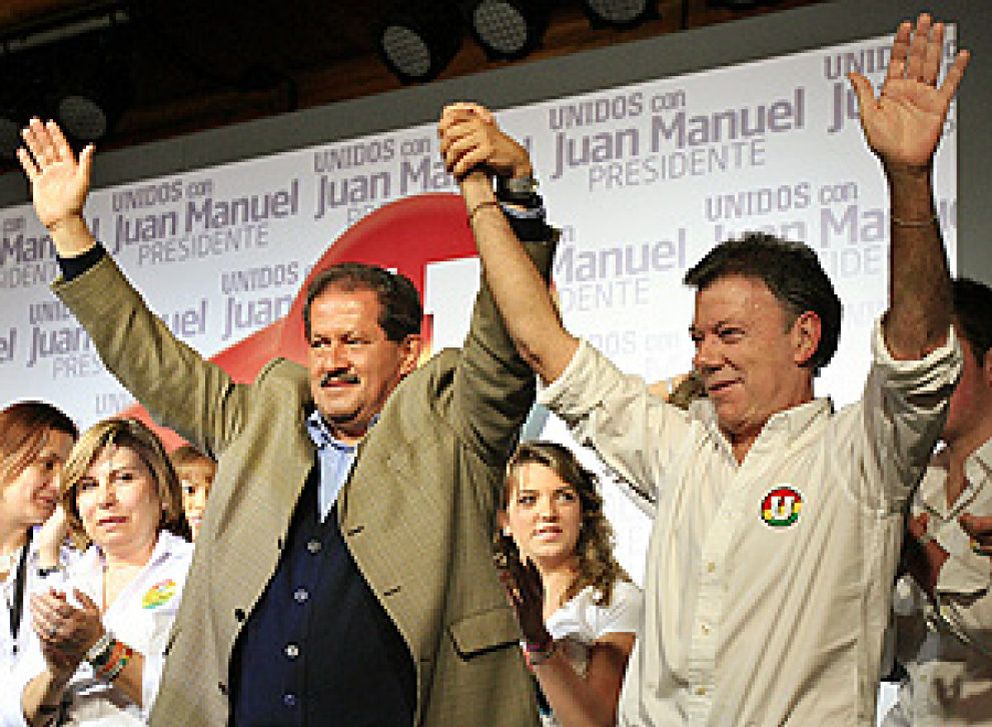 Foto: Santos y Mockus se disputarán la presidencia de Colombia en una segunda vuelta