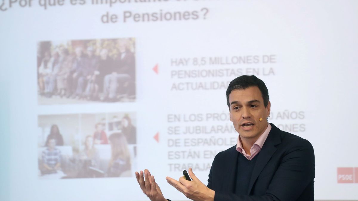 Sánchez, ausente en la tribuna en el debate de pensiones, presente en la tele pública