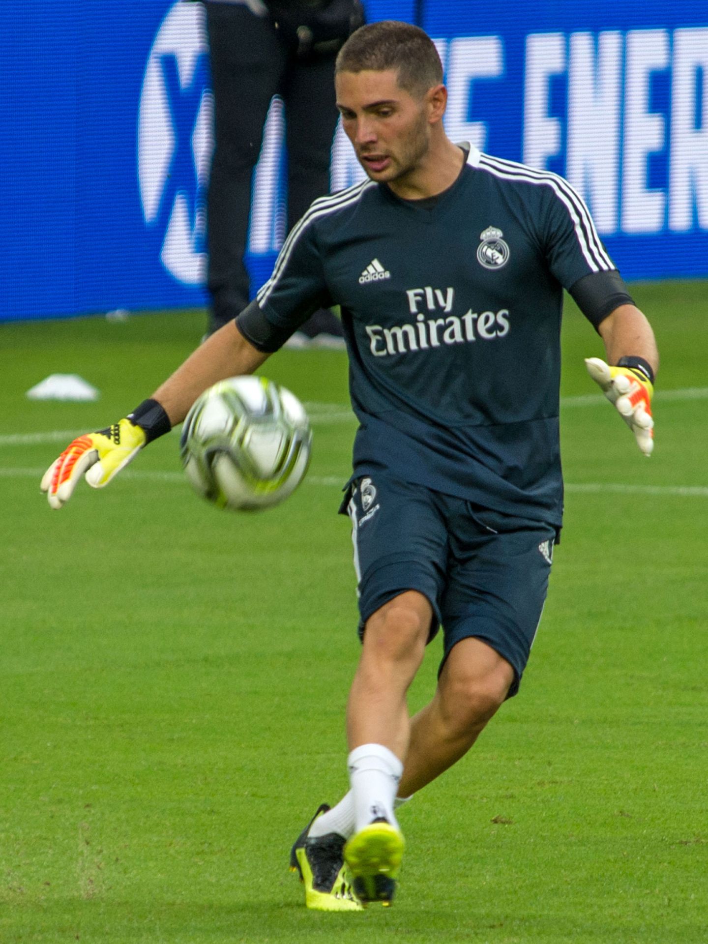 Luca Zidane, en un entrenamiento. (Efe)