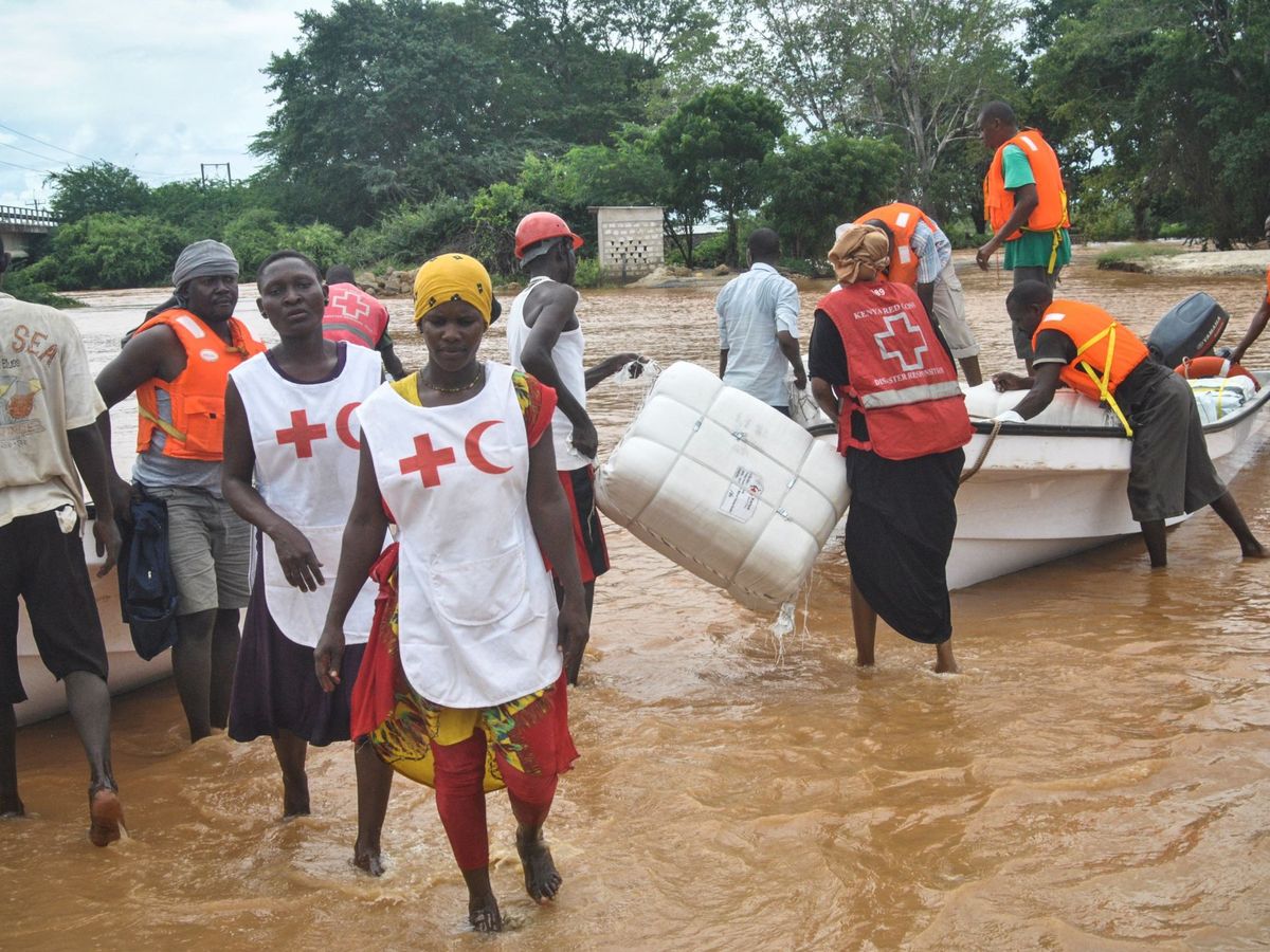 Foto: Imagen de archivo de inundaciones en Kenia. (EFE)