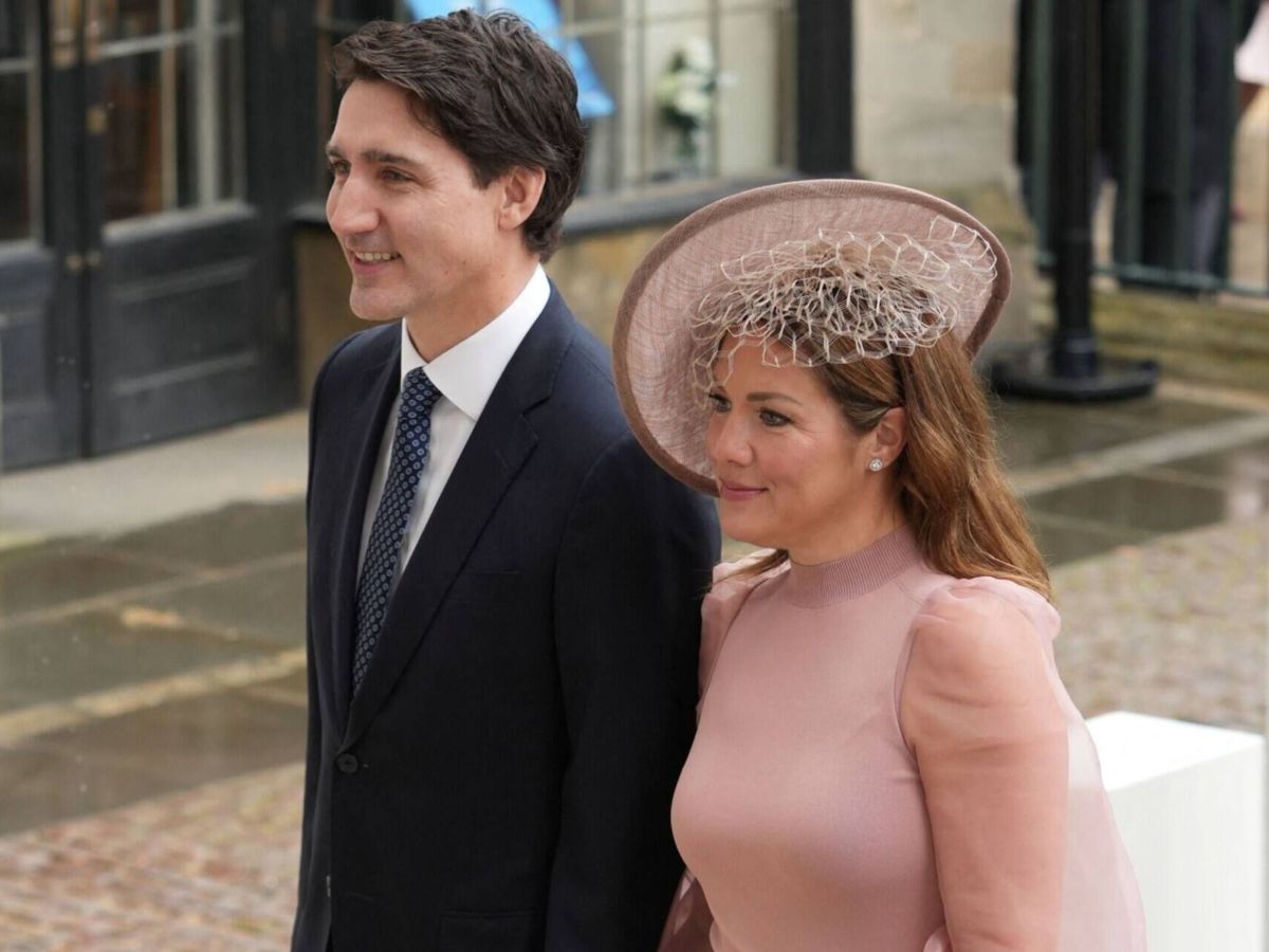 Foto: Justin Trudeau y Sophie Grégoire, en la coronación de Carlos III. (Reuters)